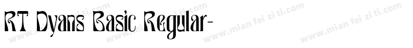 RT Dyans Basic Regular字体转换